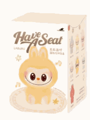 Labubu Peluche en vinyle DUODUO – Have a Seat Série ( Édition Secrète )