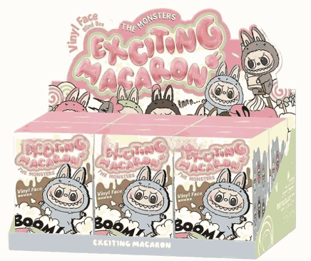 Peluche en vinyle Labubu Blind Box- Big Into Exciting Macaron